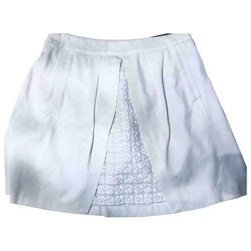 Pre-owned Max & Co Mid-length Skirt In White