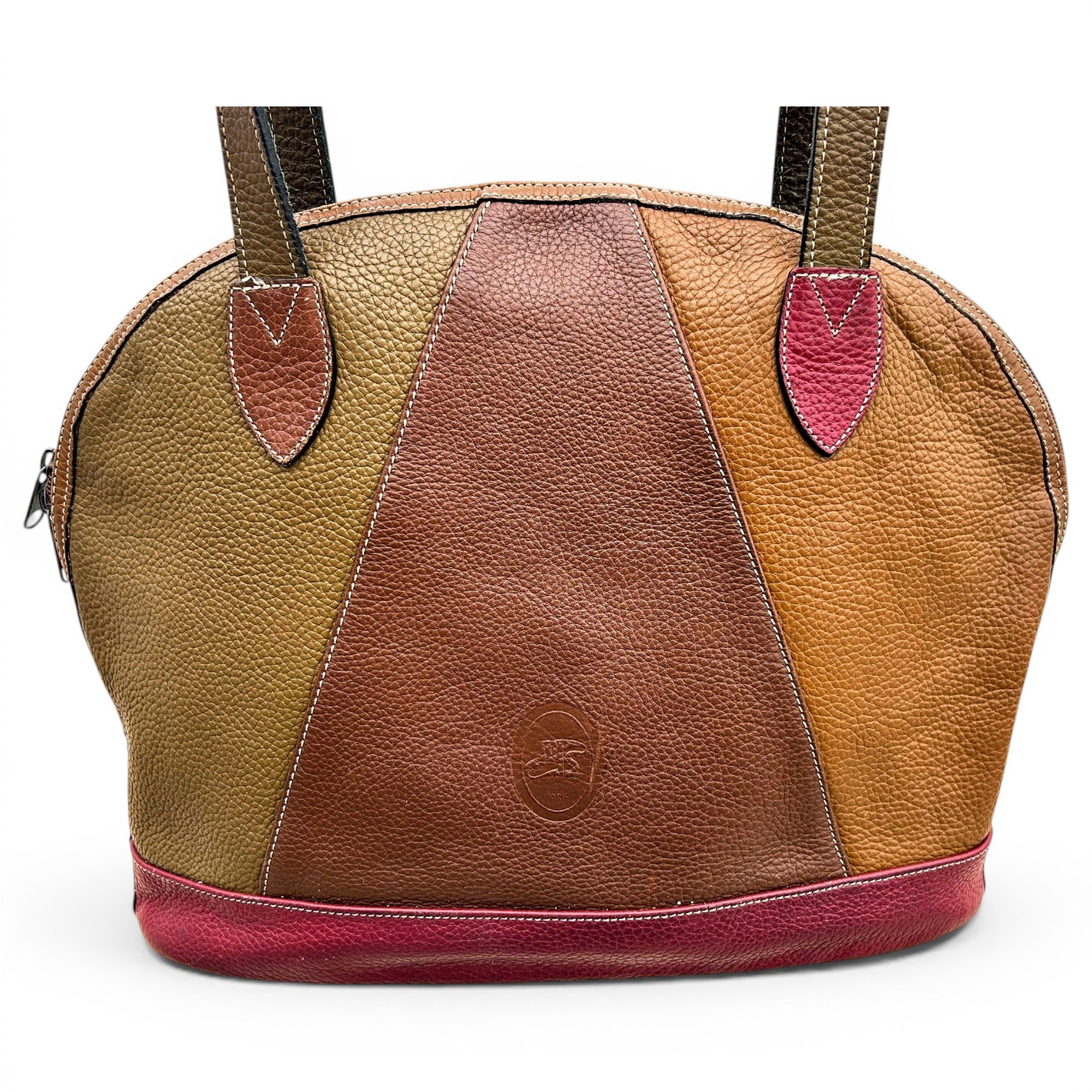 Non Signé / Unsigned Leather bag