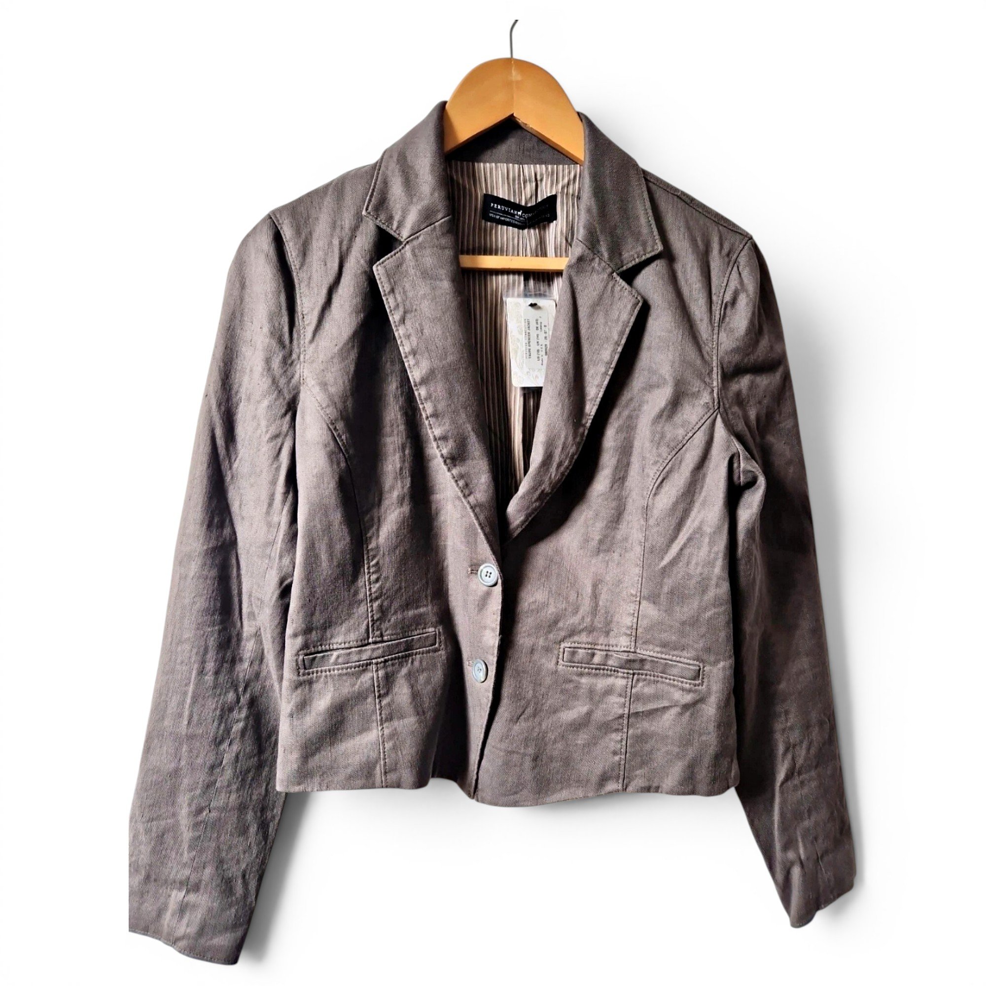 Peruvian Connection Linen blazer