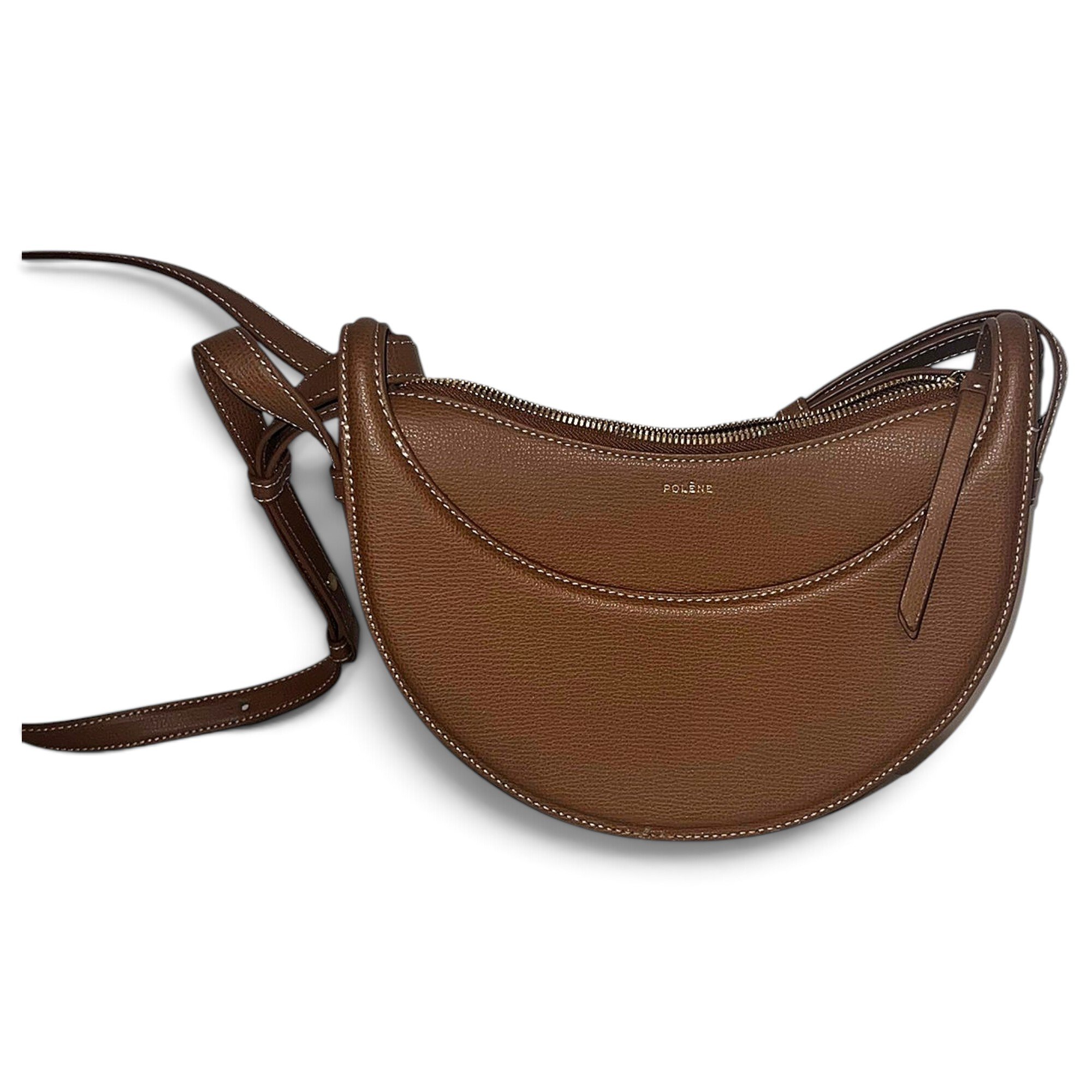 Polene Numéro Dix leather crossbody bag