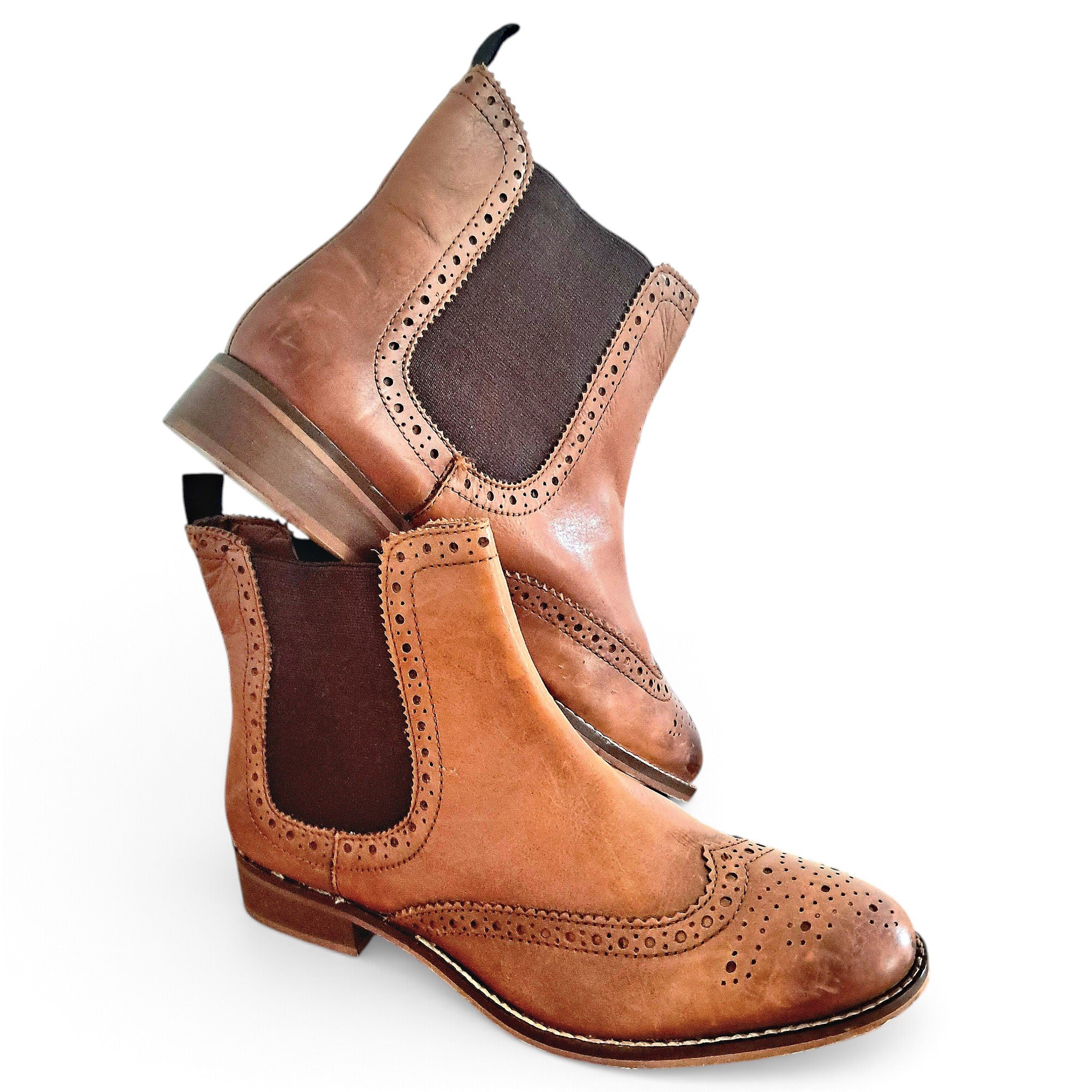 MONOPRIX Leather ankle boots