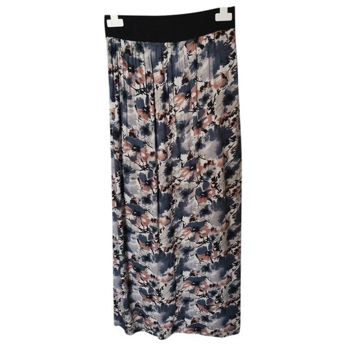 Pre-owned Minimum Maxi Skirt In Blue