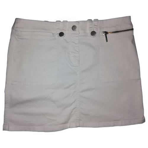 Pre-owned Max & Co Skirt In White