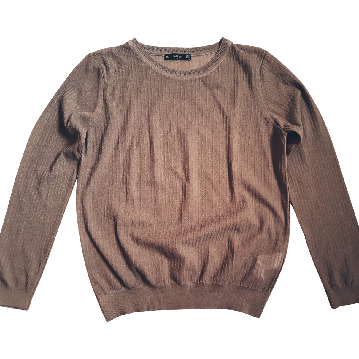 camel jumper zara