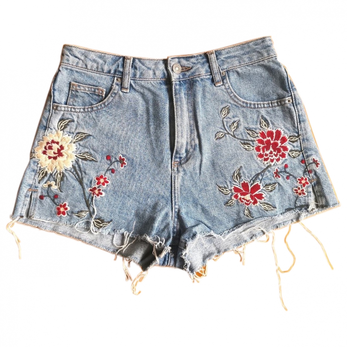 Topshop Blue Denim - Jeans Shorts 