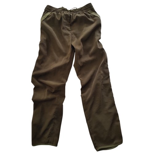 Pre-owned Max & Co Trousers In Khaki