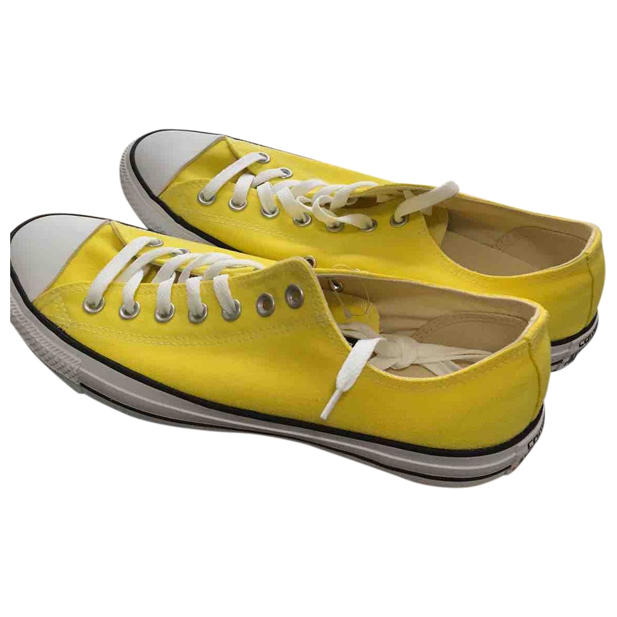 converse yellow trainers