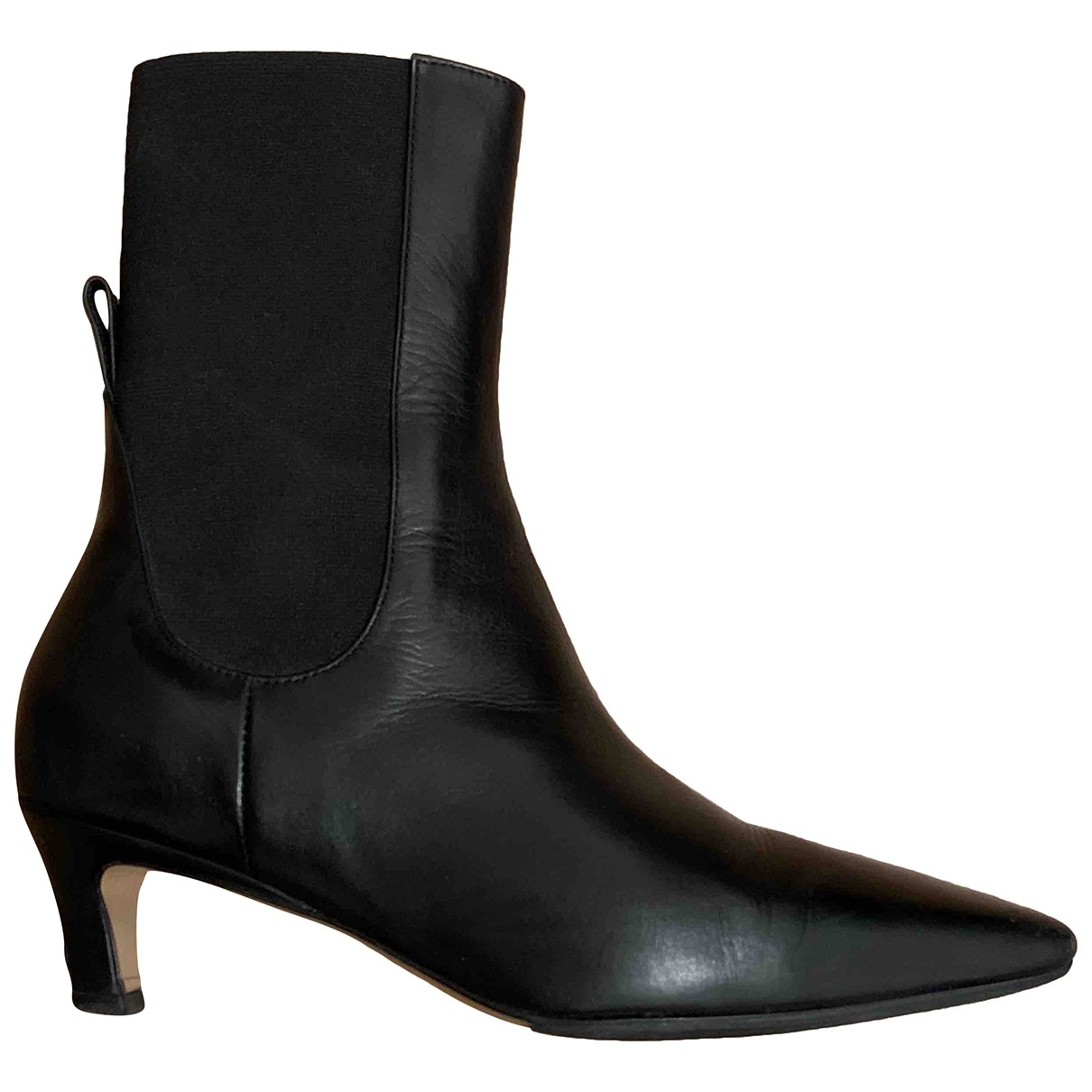 toteme mid heel ankle boots